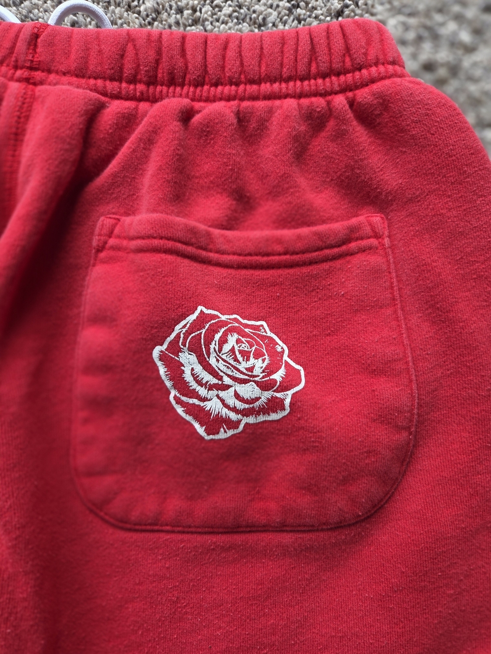 YoungLA Red Sweatpant Joggers with White Graphic - Picture 8 of 8